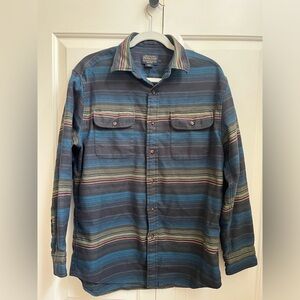 Pendleton Thomas Kay Collection Blanket Stripe Serape Shirt Woll Medium M